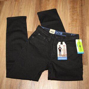 NWT Boy's SIZE 10R Levi's Black 502 Regular Taper Stretch Jeans